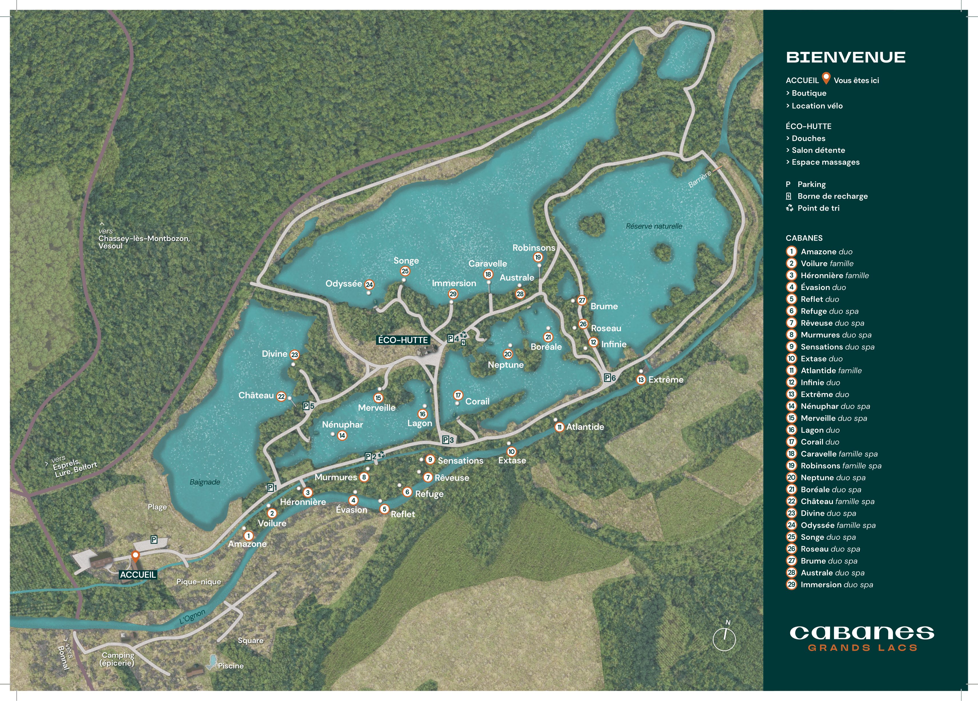 Plan Cabanes des Grands Lacs - Haute-Saône
